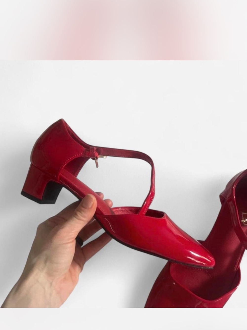 Contigo Red Square-Toe Mary Jane Heels - Women - Picture 2 of 5